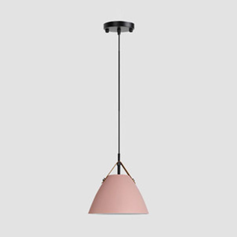 Black White Dimmable Metal Pendant Shaped Frisbee Light